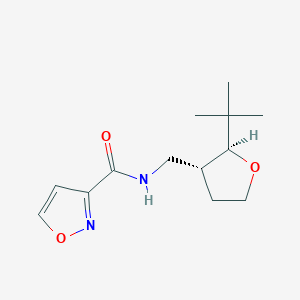 molecular formula C13H20N2O3 B6878962 N-[[(2S,3R)-2-tert-butyloxolan-3-yl]methyl]-1,2-oxazole-3-carboxamide 