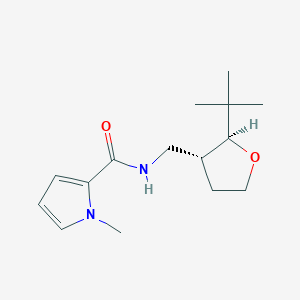 molecular formula C15H24N2O2 B6878983 N-[[(2S,3R)-2-tert-butyloxolan-3-yl]methyl]-1-methylpyrrole-2-carboxamide 