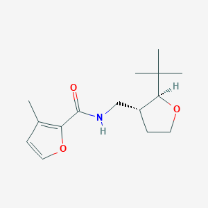 molecular formula C15H23NO3 B6878988 N-[[(2S,3R)-2-tert-butyloxolan-3-yl]methyl]-3-methylfuran-2-carboxamide 