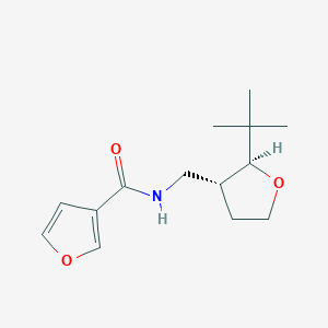 molecular formula C14H21NO3 B6878995 N-[[(2S,3R)-2-tert-butyloxolan-3-yl]methyl]furan-3-carboxamide 