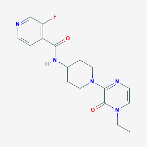 molecular formula C17H20FN5O2 B6879131 N-[1-(4-ethyl-3-oxopyrazin-2-yl)piperidin-4-yl]-3-fluoropyridine-4-carboxamide 