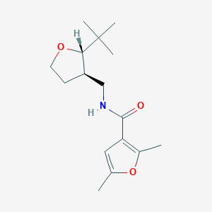 molecular formula C16H25NO3 B6879405 N-[[(2S,3R)-2-tert-butyloxolan-3-yl]methyl]-2,5-dimethylfuran-3-carboxamide 