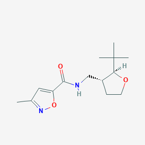 molecular formula C14H22N2O3 B6879490 N-[[(2S,3R)-2-tert-butyloxolan-3-yl]methyl]-3-methyl-1,2-oxazole-5-carboxamide 