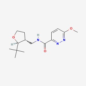 molecular formula C15H23N3O3 B6879513 N-[[(2S,3R)-2-tert-butyloxolan-3-yl]methyl]-6-methoxypyridazine-3-carboxamide 