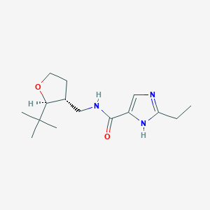 molecular formula C15H25N3O2 B6879602 N-[[(2S,3R)-2-tert-butyloxolan-3-yl]methyl]-2-ethyl-1H-imidazole-5-carboxamide 