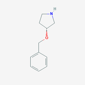 molecular formula C11H15NO B068797 (R)-3-Benzyloxy-pyrrolidine CAS No. 177948-70-8