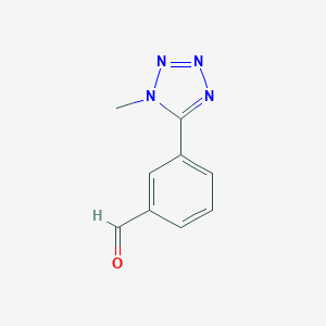 molecular formula C9H8N4O B068802 3-(1-Methyl-1H-tetrazol-5-YL)benzaldehyde CAS No. 179056-02-1