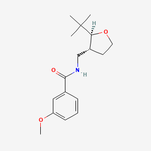 molecular formula C17H25NO3 B6880237 N-[[(2S,3R)-2-tert-butyloxolan-3-yl]methyl]-3-methoxybenzamide 
