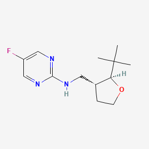 molecular formula C13H20FN3O B6880250 N-[[(2S,3R)-2-tert-butyloxolan-3-yl]methyl]-5-fluoropyrimidin-2-amine 