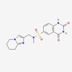 molecular formula C17H19N5O4S B6880436 N-methyl-2,4-dioxo-N-(5,6,7,8-tetrahydroimidazo[1,2-a]pyridin-2-ylmethyl)-1H-quinazoline-6-sulfonamide 