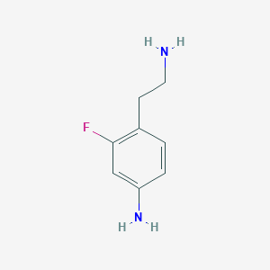 molecular formula C8H11FN2 B068805 4-(2-Aminoethyl)-3-fluoroaniline CAS No. 180146-79-6