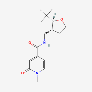 molecular formula C16H24N2O3 B6880675 N-[[(2S,3R)-2-tert-butyloxolan-3-yl]methyl]-1-methyl-2-oxopyridine-4-carboxamide 