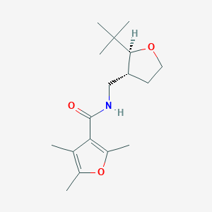 molecular formula C17H27NO3 B6880733 N-[[(2S,3R)-2-tert-butyloxolan-3-yl]methyl]-2,4,5-trimethylfuran-3-carboxamide 