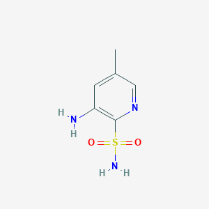 molecular formula C6H9N3O2S B068809 3-Amino-5-methylpyridine-2-sulfonamide CAS No. 163137-50-6