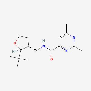 molecular formula C16H25N3O2 B6881168 N-[[(2S,3R)-2-tert-butyloxolan-3-yl]methyl]-2,6-dimethylpyrimidine-4-carboxamide 