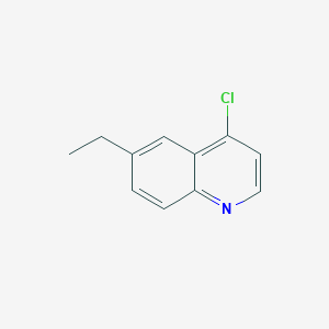 molecular formula C11H10ClN B068812 4-Chloro-6-ethylquinoline CAS No. 188758-77-2