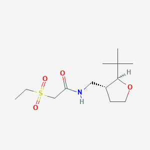 molecular formula C13H25NO4S B6882018 N-[[(2S,3R)-2-tert-butyloxolan-3-yl]methyl]-2-ethylsulfonylacetamide 
