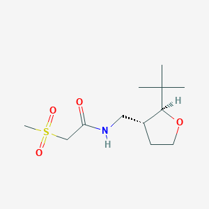molecular formula C12H23NO4S B6882023 N-[[(2S,3R)-2-tert-butyloxolan-3-yl]methyl]-2-methylsulfonylacetamide 