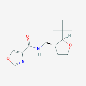 molecular formula C13H20N2O3 B6882048 N-[[(2S,3R)-2-tert-butyloxolan-3-yl]methyl]-1,3-oxazole-4-carboxamide 