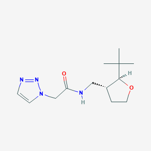 molecular formula C13H22N4O2 B6882065 N-[[(2S,3R)-2-tert-butyloxolan-3-yl]methyl]-2-(triazol-1-yl)acetamide 