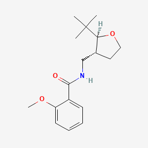 molecular formula C17H25NO3 B6882110 N-[[(2S,3R)-2-tert-butyloxolan-3-yl]methyl]-2-methoxybenzamide 