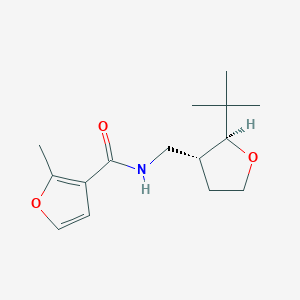 molecular formula C15H23NO3 B6882135 N-[[(2S,3R)-2-tert-butyloxolan-3-yl]methyl]-2-methylfuran-3-carboxamide 
