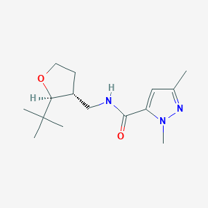 molecular formula C15H25N3O2 B6882156 N-[[(2S,3R)-2-tert-butyloxolan-3-yl]methyl]-2,5-dimethylpyrazole-3-carboxamide 