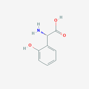 molecular formula C8H9NO3 B068829 (S)-2-Amino-2-(2-hydroxyphenyl)acetic acid CAS No. 185339-08-6