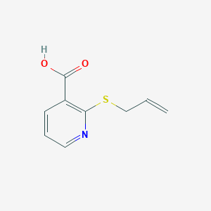 molecular formula C9H9NO2S B068832 2-(Allylthio)nicotinic acid CAS No. 175135-25-8