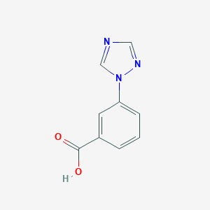 molecular formula C9H7N3O2 B068836 3-(1H-1,2,4-triazol-1-yl)benzoic Acid CAS No. 167626-64-4