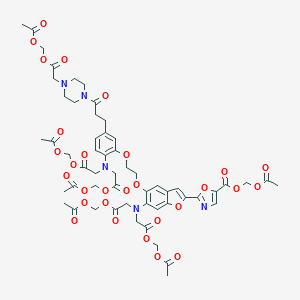 molecular formula C55H63N5O29 B068838 Fura-PE3/AM CAS No. 172890-84-5