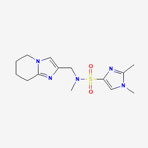 molecular formula C14H21N5O2S B6884468 N,1,2-trimethyl-N-(5,6,7,8-tetrahydroimidazo[1,2-a]pyridin-2-ylmethyl)imidazole-4-sulfonamide 
