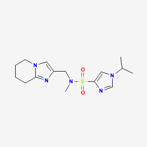 molecular formula C15H23N5O2S B6884479 N-methyl-1-propan-2-yl-N-(5,6,7,8-tetrahydroimidazo[1,2-a]pyridin-2-ylmethyl)imidazole-4-sulfonamide 