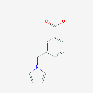 molecular formula C13H13NO2 B068850 Methyl 3-[(1H-pyrrol-1-yl)methyl]benzoate CAS No. 168618-98-2