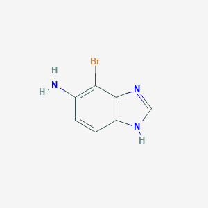 molecular formula C7H6BrN3 B068858 5-Amino-4-bromo-benzimidazole CAS No. 177843-26-4