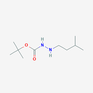 molecular formula C10H22N2O2 B068862 tert-Butyl 2-isopentylhydrazinecarboxylate CAS No. 180462-81-1