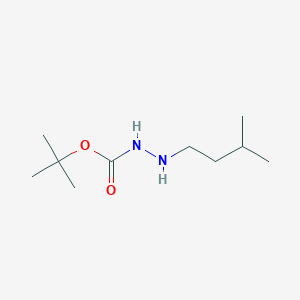 molecular formula C10H22N2O2 B068862 Tert-butyl N-(3-methylbutylamino)carbamate CAS No. 180462-81-1