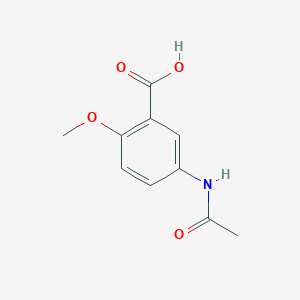molecular formula C10H11NO4 B068872 5-Acetamido-2-methoxybenzoic acid CAS No. 191605-08-0