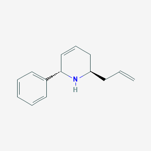 molecular formula C14H17N B068877 (2R,6S)-2-烯丙基-6-苯基-1,2,3,6-四氢吡啶 CAS No. 175478-20-3
