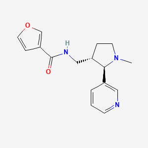 molecular formula C16H19N3O2 B6887966 N-[[(2R,3S)-1-methyl-2-pyridin-3-ylpyrrolidin-3-yl]methyl]furan-3-carboxamide 