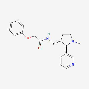 molecular formula C19H23N3O2 B6887972 N-[[(2R,3S)-1-methyl-2-pyridin-3-ylpyrrolidin-3-yl]methyl]-2-phenoxyacetamide 