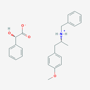 molecular formula C25H29NO4 B068883 (R)-N-苄基-1-(4-甲氧基苯基)丙-2-胺 (S)-2-羟基-2-苯基乙酸 CAS No. 188690-84-8