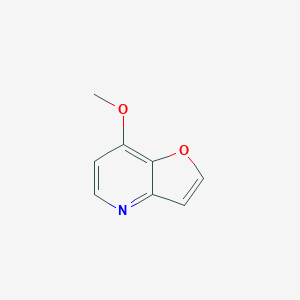 molecular formula C8H7NO2 B068887 7-Methoxyfuro[3,2-b]pyridine CAS No. 182691-78-7