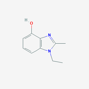 molecular formula C10H12N2O B068891 1H-Benzimidazol-4-ol, 1-ethyl-2-methyl- CAS No. 177477-78-0