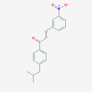 molecular formula C19H19NO3 B068894 1-(4-异丁基苯基)-3-(3-硝基苯基)丙-2-烯-1-酮 CAS No. 175205-30-8