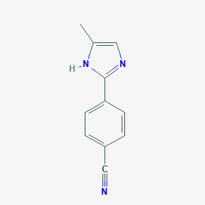 molecular formula C11H9N3 B068898 2-(4-Cyanophenyl)-4-methyl-1H-imidazole CAS No. 172980-19-7