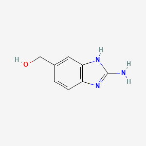molecular formula C8H9N3O B6890447 (2-Amino-1H-benzo[D]imidazol-5-YL)methanol 