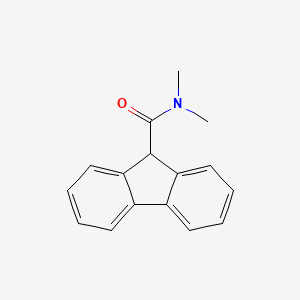 molecular formula C16H15NO B6890483 N,N-Dimethyl-9H-fluorene-9-carboxamide 