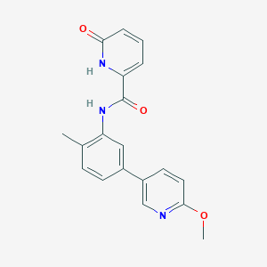 molecular formula C19H17N3O3 B6890864 N-[5-(6-methoxypyridin-3-yl)-2-methylphenyl]-6-oxo-1H-pyridine-2-carboxamide 