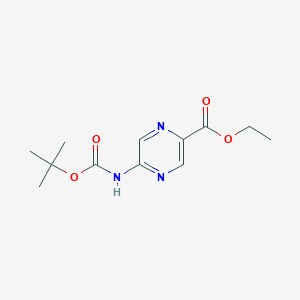 Tert-butyl 5-(ethoxycarbonyl)pyrazin-2-ylcarbamate